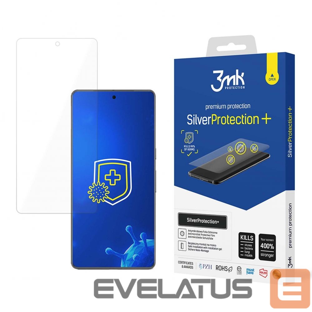 Apsauginė plėvelė 3MK Antibacterial protective film 3mk SilverProtection+ for Google Pixel 7 Pro