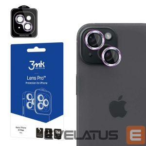 Kitas telefono priedas 3MK  Camera Cover 3mk Lens Protection Pro Pink for iPhone 15 Plus 