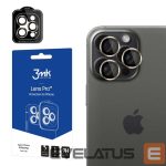 Kitas telefono priedas 3MK  3mk Lens Protection Pro Camera Cover with Gold Frame for iPhone 15 Pro Max 