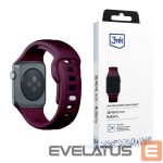 Kitas telefono priedas 3MK  3mk Silicone Watch Strap for Apple Watch 38 / 40 / 41 mm - Burgundy 