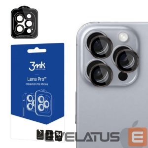 Kitas telefono priedas 3MK  3mk Lens Protection Pro Camera Cover with Titanium Frame for iPhone 16 Pro / 16 Pro Max 