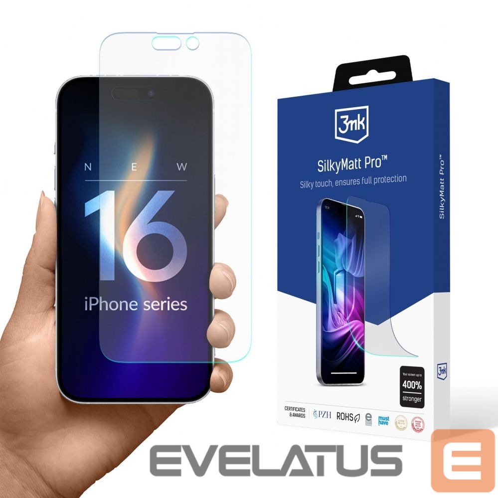 Kitas telefono priedas 3MK Matte protective film 3mk Silky Matt Pro for iPhone 16 Pro