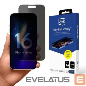 Kitas telefono priedas 3MK  Privacy film matte 3mk Silky Matt Privacy for iPhone 16 Pro Max 