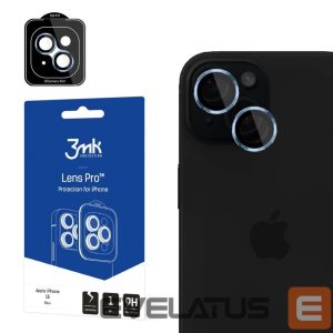 Kitas telefono priedas 3MK  3mk Lens Protection Pro Camera Cover with Blue Frame for iPhone 15 