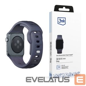 Kitas telefono priedas 3MK  3mk Silicone Watch Strap for Apple Watch 38 / 40 / 41 mm - gray 