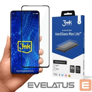 Kitas telefono priedas 3MK  Tempered glass 3mk HardGlass Max Lite with black frame for Xiaomi Redmi Note 13 Pro+ 