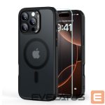 Kitas telefono priedas ESR  ESR Classic Hybrid Halolock MagSafe Case Set + Tempered Glass for iPhone 16 Pro Max - Semi-Transparent with Black Frame 