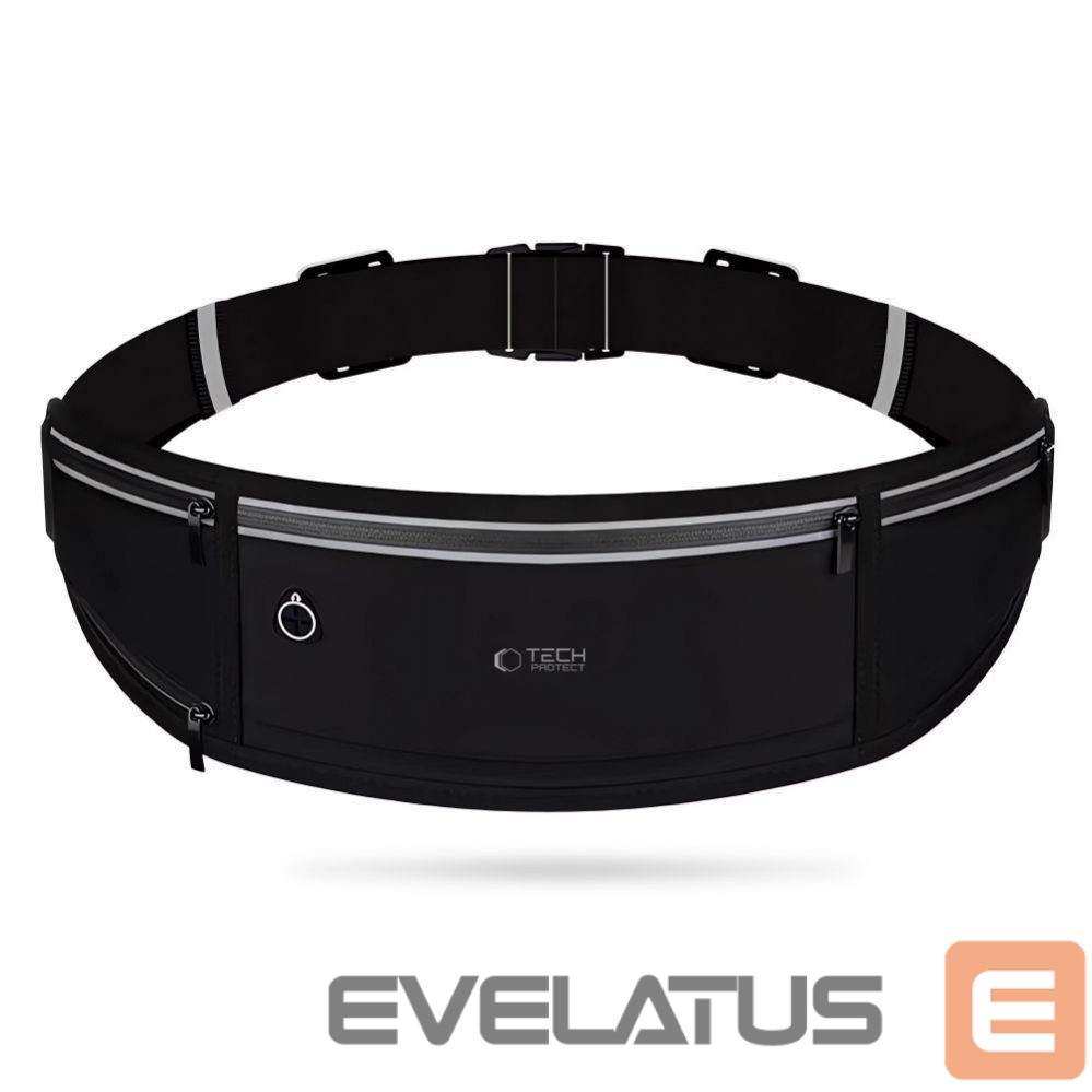 Kitas telefono priedas Tech-Protect Tech-Protect M3 Universal Sport Waist Bag - Black