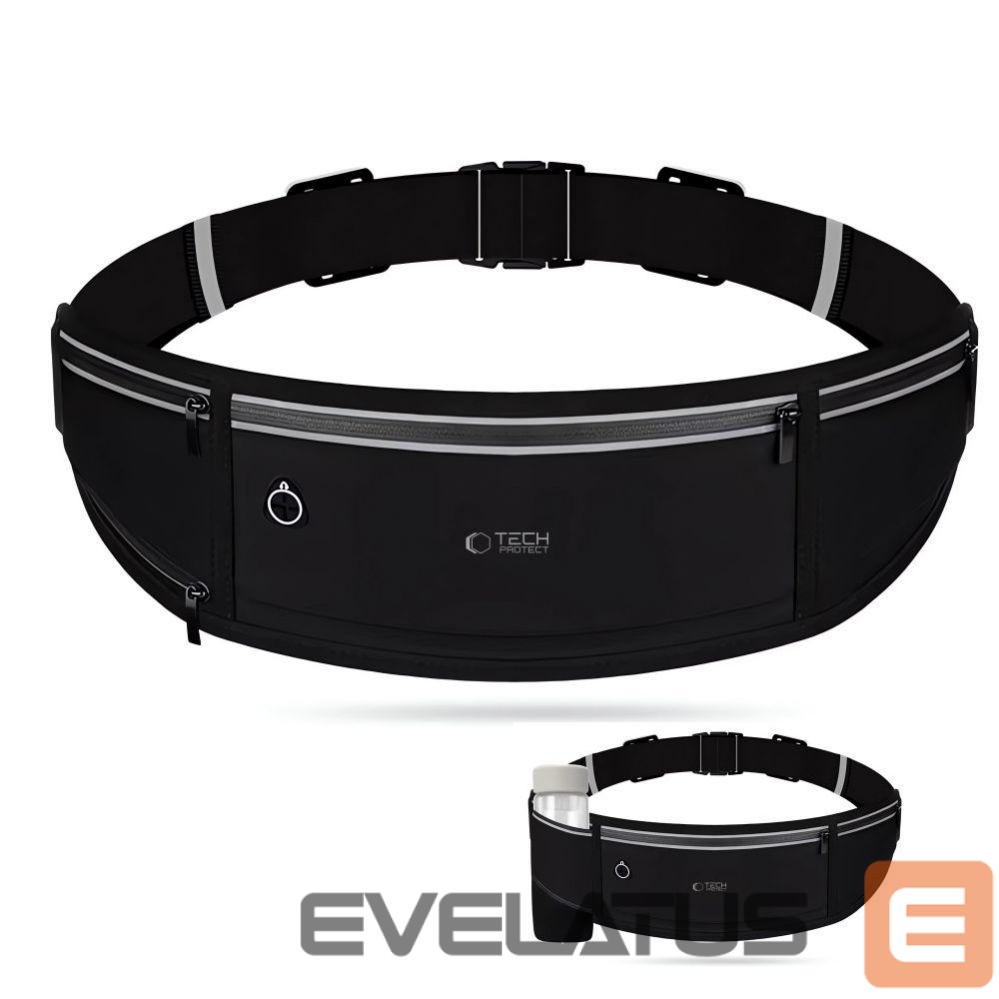 Kitas telefono priedas Tech-Protect Tech-Protect M3 Universal Sport Waist Bag - Black