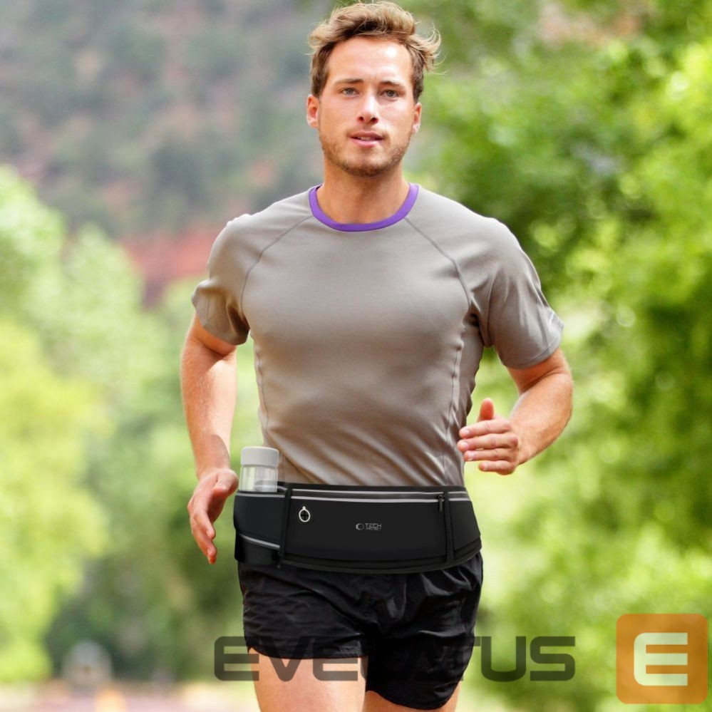 Kitas telefono priedas Tech-Protect Tech-Protect M3 Universal Sport Waist Bag - Black