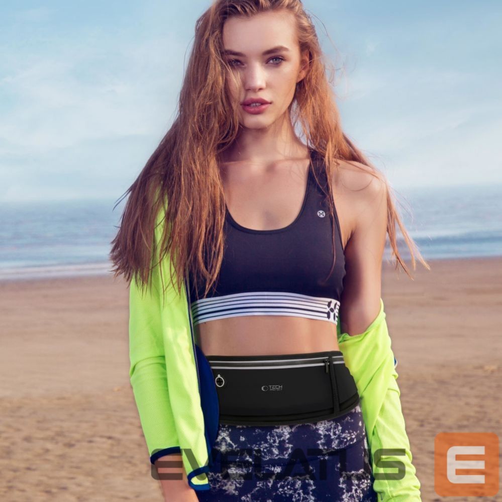 Kitas telefono priedas Tech-Protect Tech-Protect M3 Universal Sport Waist Bag - Black