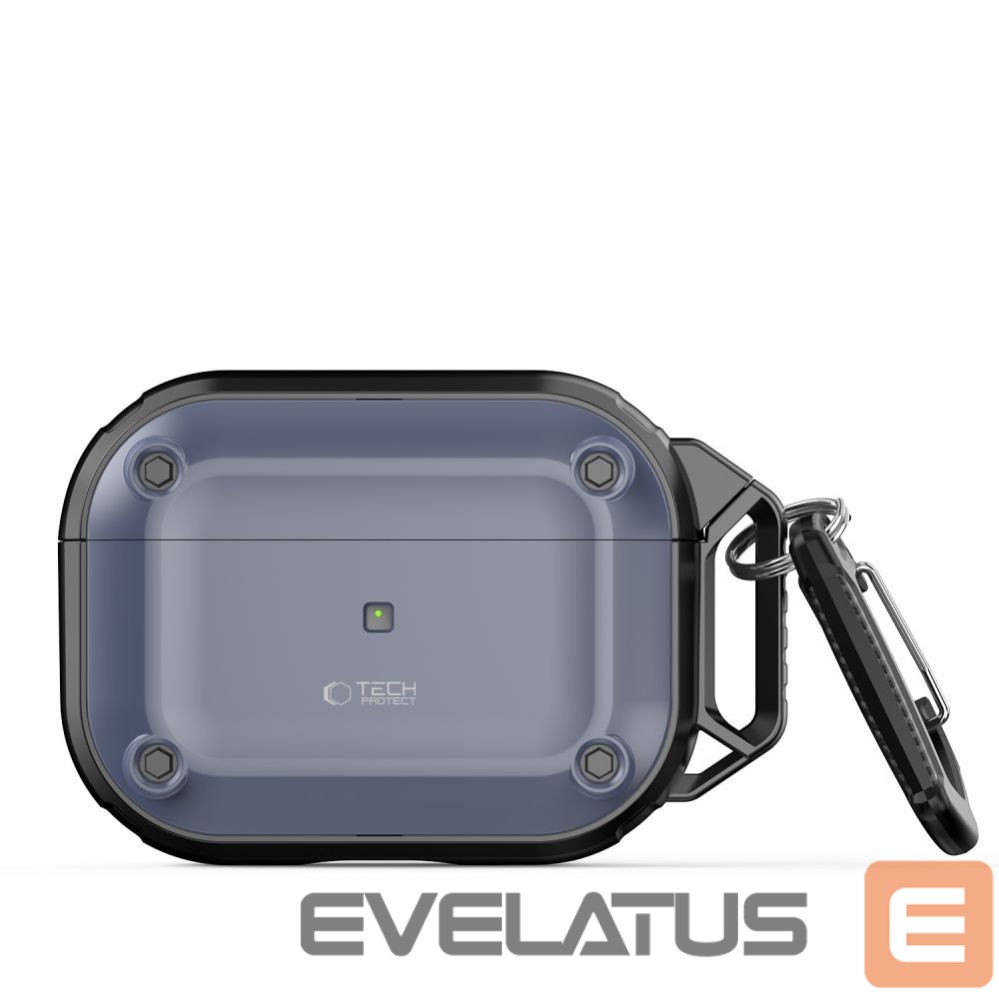 Kitas telefono priedas Tech-Protect Tech-Protect Rough Hook Case with Carabiner for Apple AirPods Pro 1 / 2 - Blue