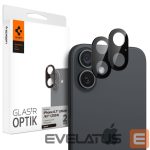 Kitas telefono priedas Spigen  Spigen Optik GLAS.TR Camera Protector 2-PACK for iPhone 16 / 16 PLUS - Black 