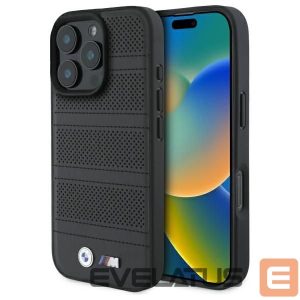 Kitas telefono priedas BMW  BMW M Perforated And Stitched Line MagSafe case for iPhone 16 Pro Max - black 