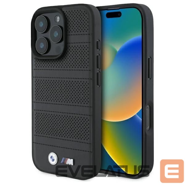Kitas telefono priedas BMW BMW M Perforated And Stitched Line MagSafe case for iPhone 16 Pro Max - black