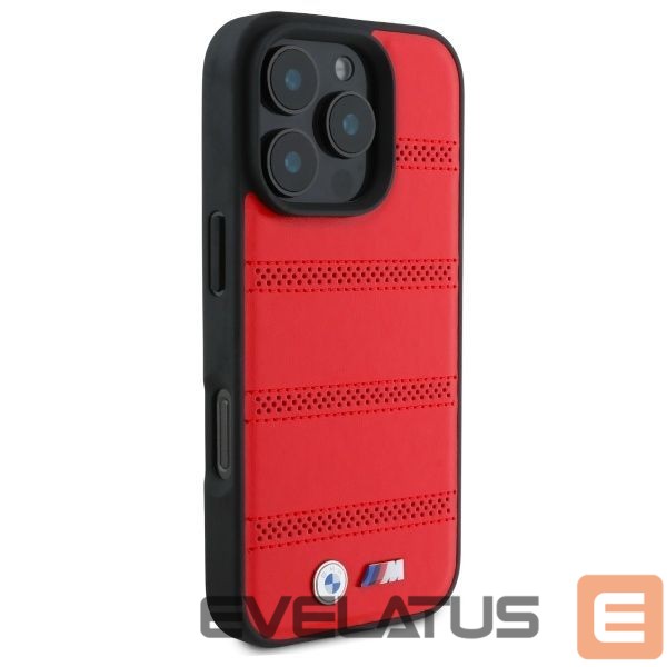 Kitas telefono priedas BMW BMW M Perforated And Stitched Line MagSafe case for iPhone 16 Pro Max - red