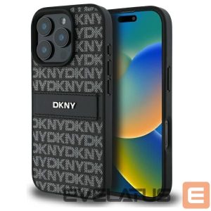 Kitas telefono priedas DKNY  DKNY Texture Pattern Tonal Stripe iPhone 16 Pro Case - Black 
