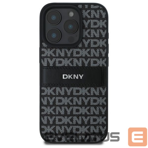 Kitas telefono priedas DKNY DKNY Texture Pattern Tonal Stripe iPhone 16 Pro Case - Black