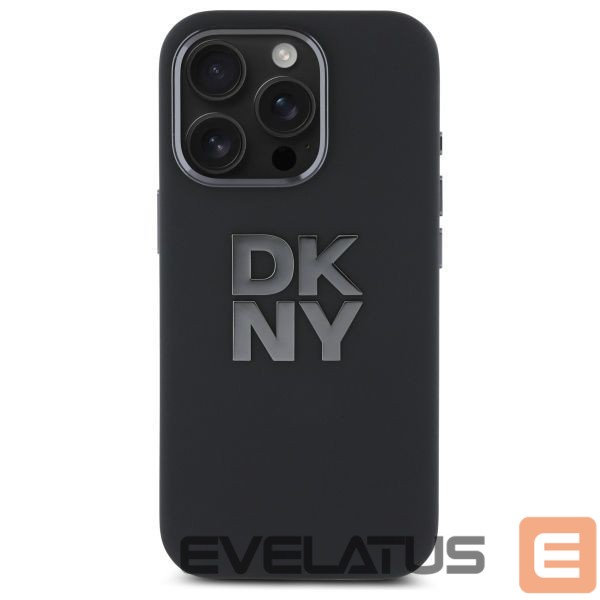 Kitas telefono priedas DKNY DKNY Liquid Silicone Metal Logo iPhone 16 Pro Case - Black