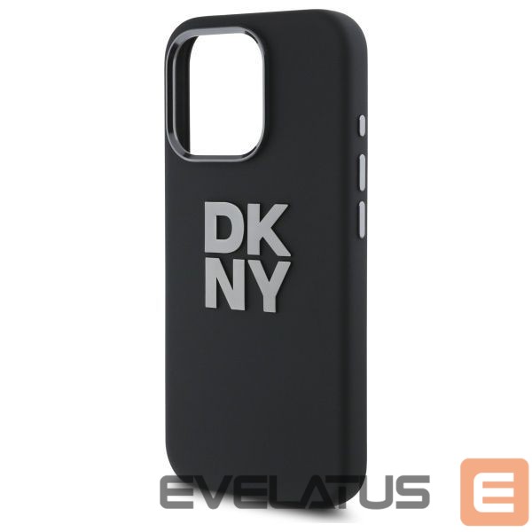 Kitas telefono priedas DKNY DKNY Liquid Silicone Metal Logo iPhone 16 Pro Case - Black