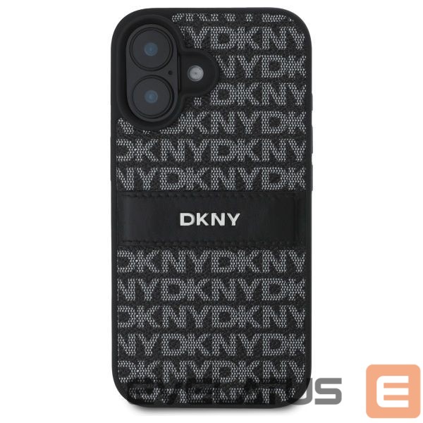 Kitas telefono priedas DKNY DKNY Texture Pattern Tonal Stripe iPhone 16 Case - Black