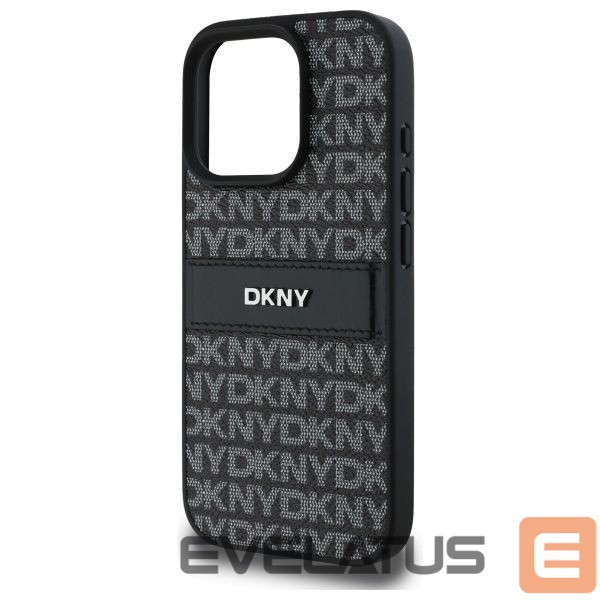 Kitas telefono priedas DKNY DKNY Texture Pattern Tonal Stripe iPhone 16 Pro Max Case - Black