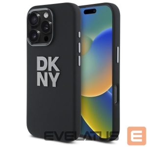 Kitas telefono priedas DKNY  DKNY Liquid Silicone Metal Logo iPhone 16 Pro Max Case - Black 
