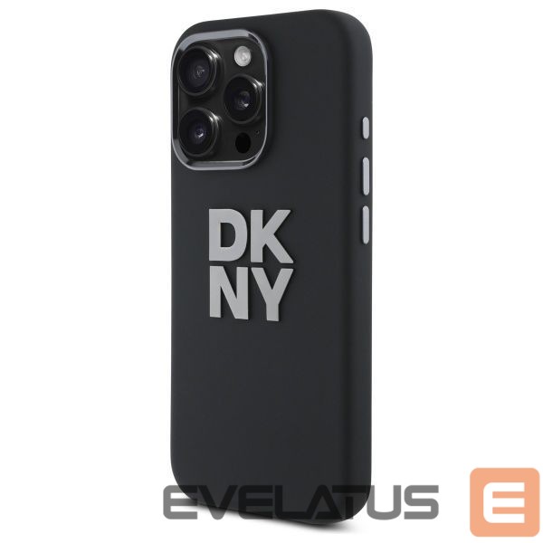 Kitas telefono priedas DKNY DKNY Liquid Silicone Metal Logo iPhone 16 Pro Max Case - Black