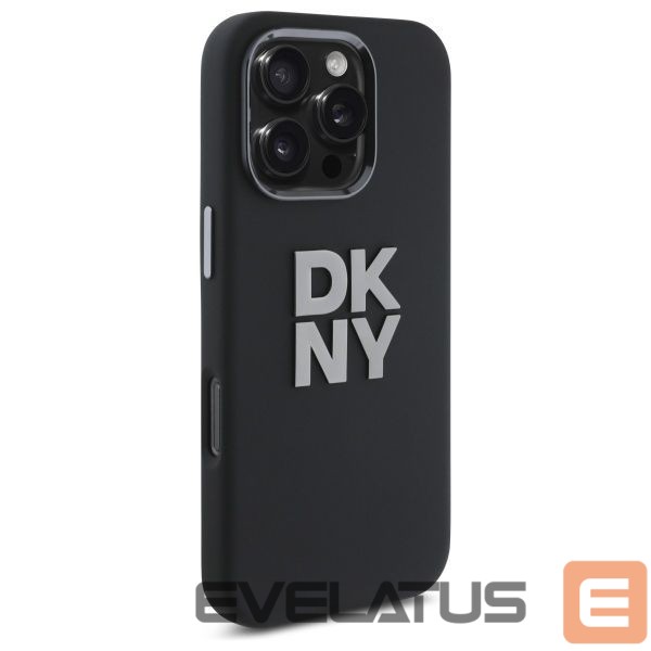 Kitas telefono priedas DKNY DKNY Liquid Silicone Metal Logo iPhone 16 Pro Max Case - Black