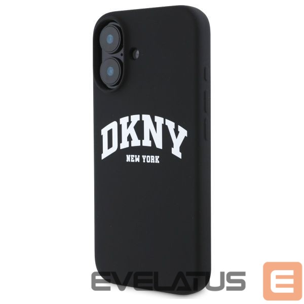 Kitas telefono priedas DKNY DKNY Silicone White Printed Logo MagSafe iPhone 16 Case - Black