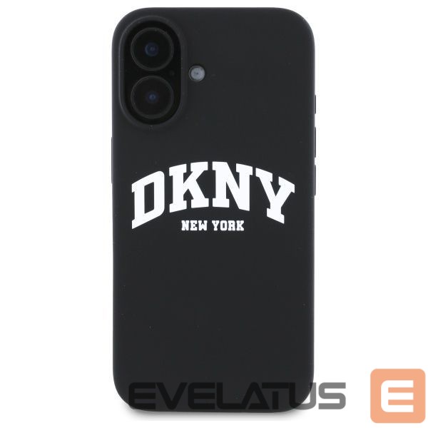 Kitas telefono priedas DKNY DKNY Silicone White Printed Logo MagSafe iPhone 16 Case - Black