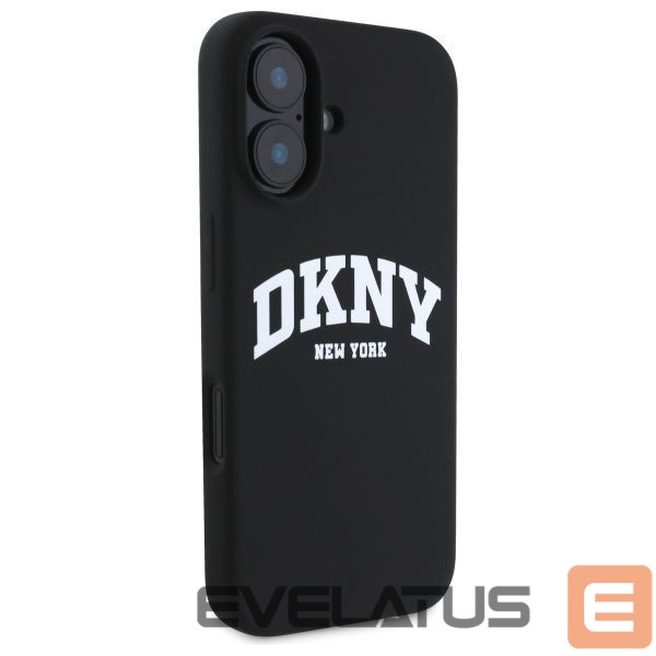 Kitas telefono priedas DKNY DKNY Silicone White Printed Logo MagSafe iPhone 16 Case - Black