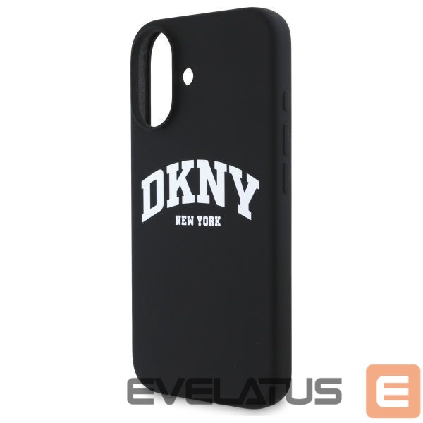 Kitas telefono priedas DKNY DKNY Silicone White Printed Logo MagSafe iPhone 16 Case - Black
