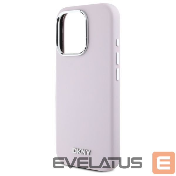 Kitas telefono priedas DKNY DKNY Liquid Silicone Small Metal Logo MagSafe iPhone 16 Pro Max Case - Pink