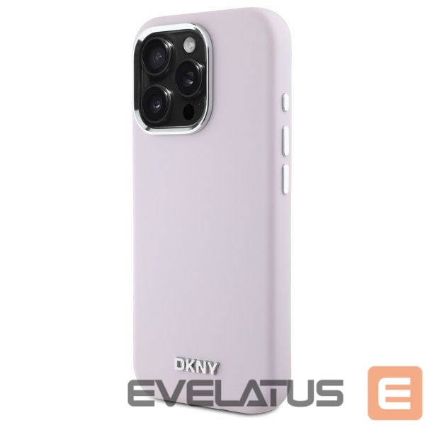 Kitas telefono priedas DKNY DKNY Liquid Silicone Small Metal Logo MagSafe iPhone 16 Pro Max Case - Pink