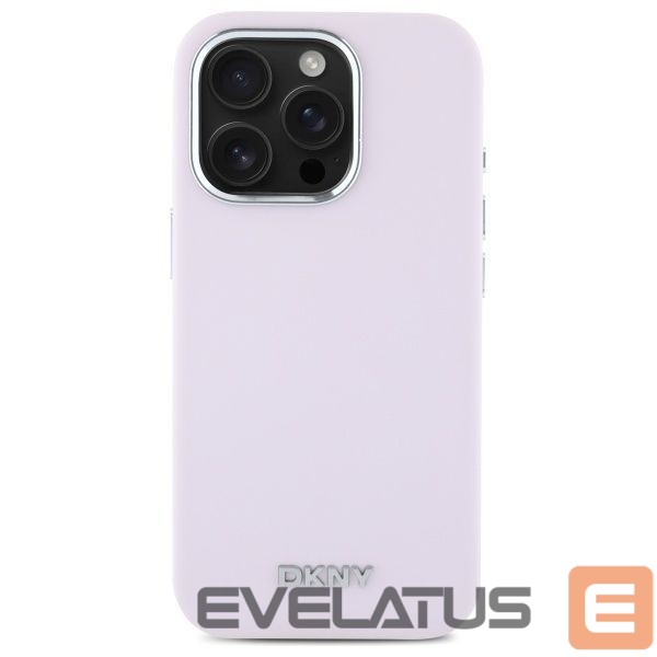 Kitas telefono priedas DKNY DKNY Liquid Silicone Small Metal Logo MagSafe iPhone 16 Pro Max Case - Pink
