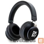 Kitas telefono priedas DKNY  DKNY Bluetooth On-Ear Headphones DKBHS6PUSLK Black/Black Metal Logo 
