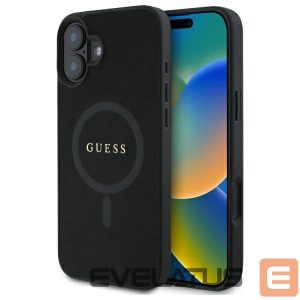 Kitas telefono priedas Guess  Guess Saffiano Classic Logo MagSafe case for iPhone 16 - black 
