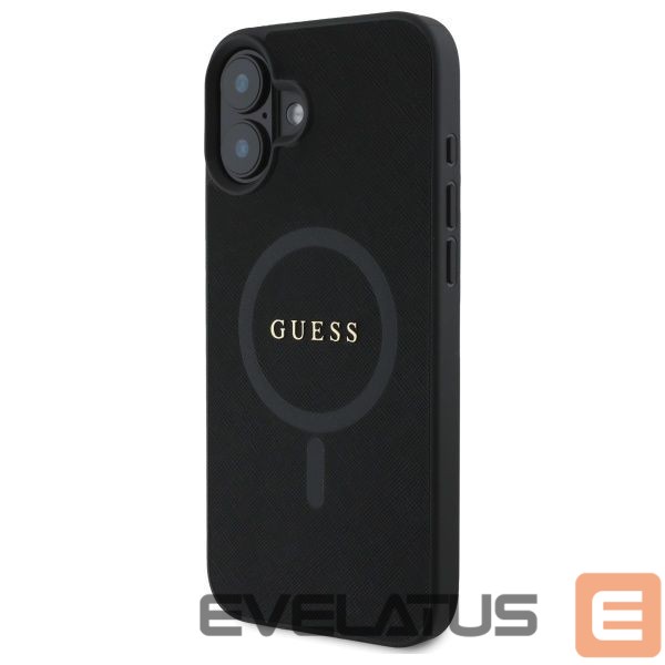 Kitas telefono priedas Guess Guess Saffiano Classic Logo MagSafe case for iPhone 16 - black