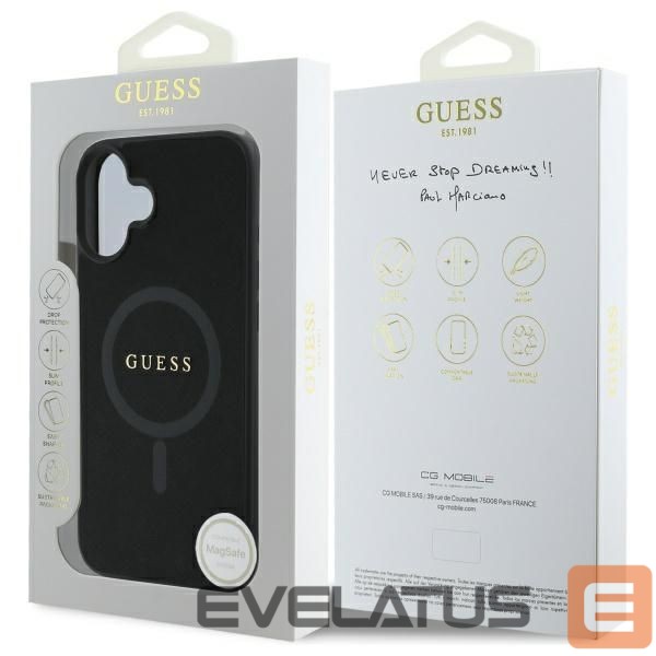 Kitas telefono priedas Guess Guess Saffiano Classic Logo MagSafe case for iPhone 16 - black