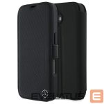 Kitas telefono priedas Mercedes-Benz  Mercedes Leather Wood Imitation iPhone 16 Case - Black 