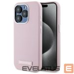 Kitas telefono priedas Karl Lagerfeld  Karl Lagerfeld FW Metal Plate MagSafe iPhone 15 Pro Case - Pink 