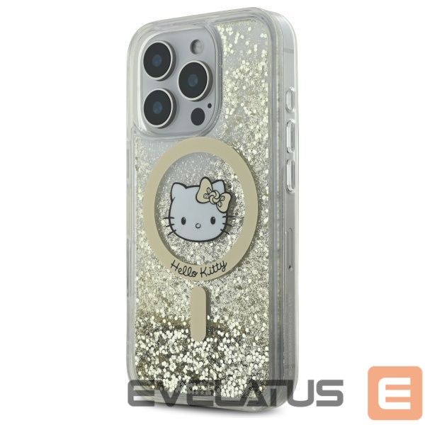 Kitas telefono priedas Hello Kitty Hello Kitty Liquid Glitter Fever MagSafe iPhone 16 Pro Case - Gold
