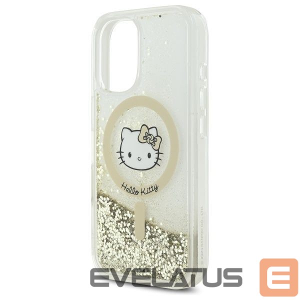 Kitas telefono priedas Hello Kitty Hello Kitty Liquid Glitter Fever MagSafe iPhone 16 Case - Gold