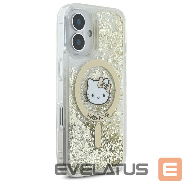Kitas telefono priedas Hello Kitty Hello Kitty Liquid Glitter Fever MagSafe iPhone 16 Case - Gold