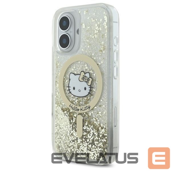 Kitas telefono priedas Hello Kitty Hello Kitty Liquid Glitter Fever MagSafe iPhone 16 Case - Gold