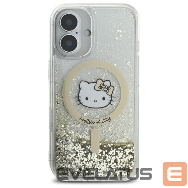 Kitas telefono priedas Hello Kitty Hello Kitty Liquid Glitter Fever MagSafe iPhone 16 Case - Gold