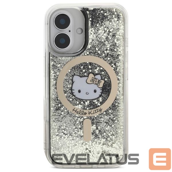 Kitas telefono priedas Hello Kitty Hello Kitty Liquid Glitter Fever MagSafe iPhone 16 Case - Gold
