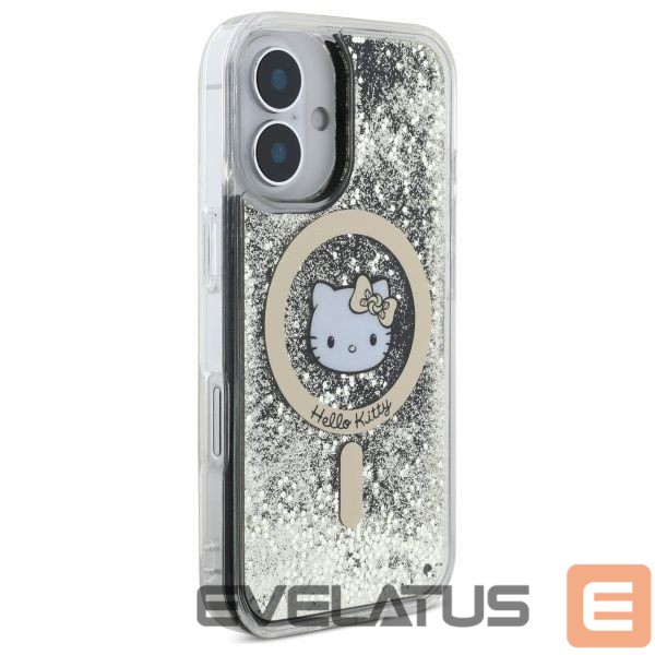 Kitas telefono priedas Hello Kitty Hello Kitty Liquid Glitter Fever MagSafe iPhone 16 Case - Gold