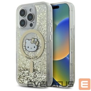 Kitas telefono priedas Hello Kitty  Hello Kitty Liquid Glitter Fever MagSafe Case for iPhone 16 Pro Max - Gold 